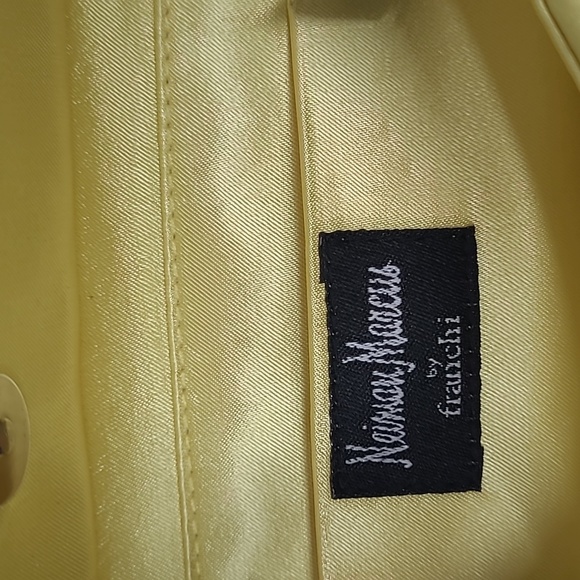 Neiman Marcus Yellow Satin Clutch - Picture 6 of 9